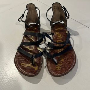 Sam Edelman Black Strappy Sandal W8.5